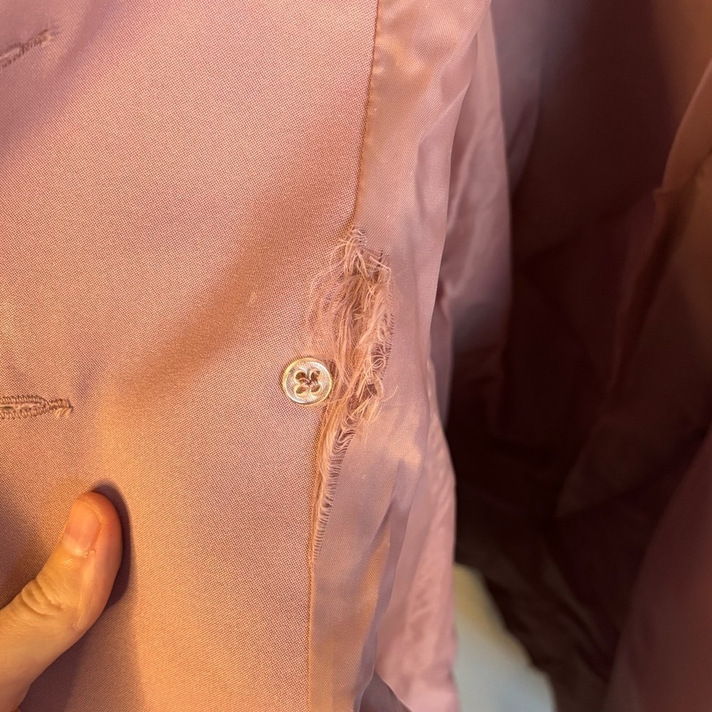 Vintage Dusty Pink Overcoat - Picture 6 of 6